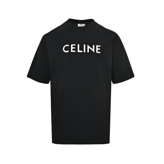 Celine classic letter laminated printed short sleeves