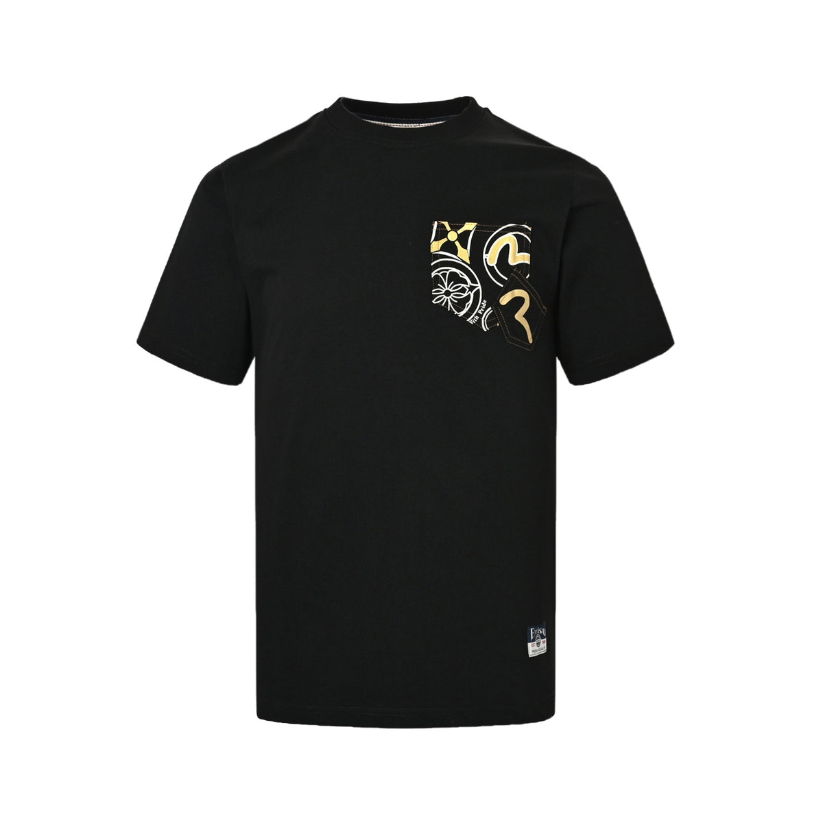 Evisu/福神 Multi-pockets and multi-print printed short sleeves