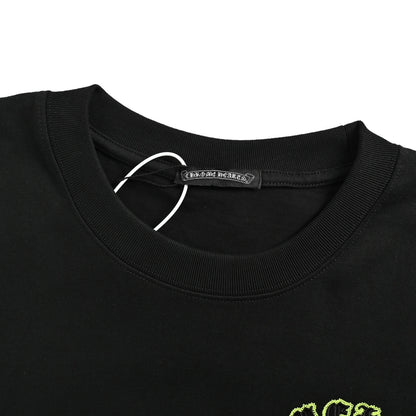 Chrome Hearts patch embroidered letter hardware cross short sleeves