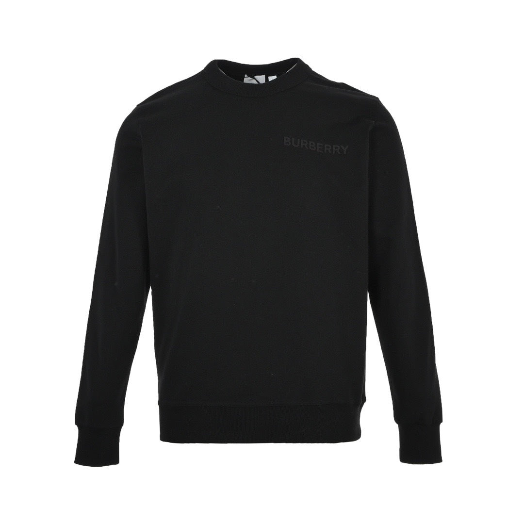 Burberry 23Fw laminated small label round neck sweatshirt