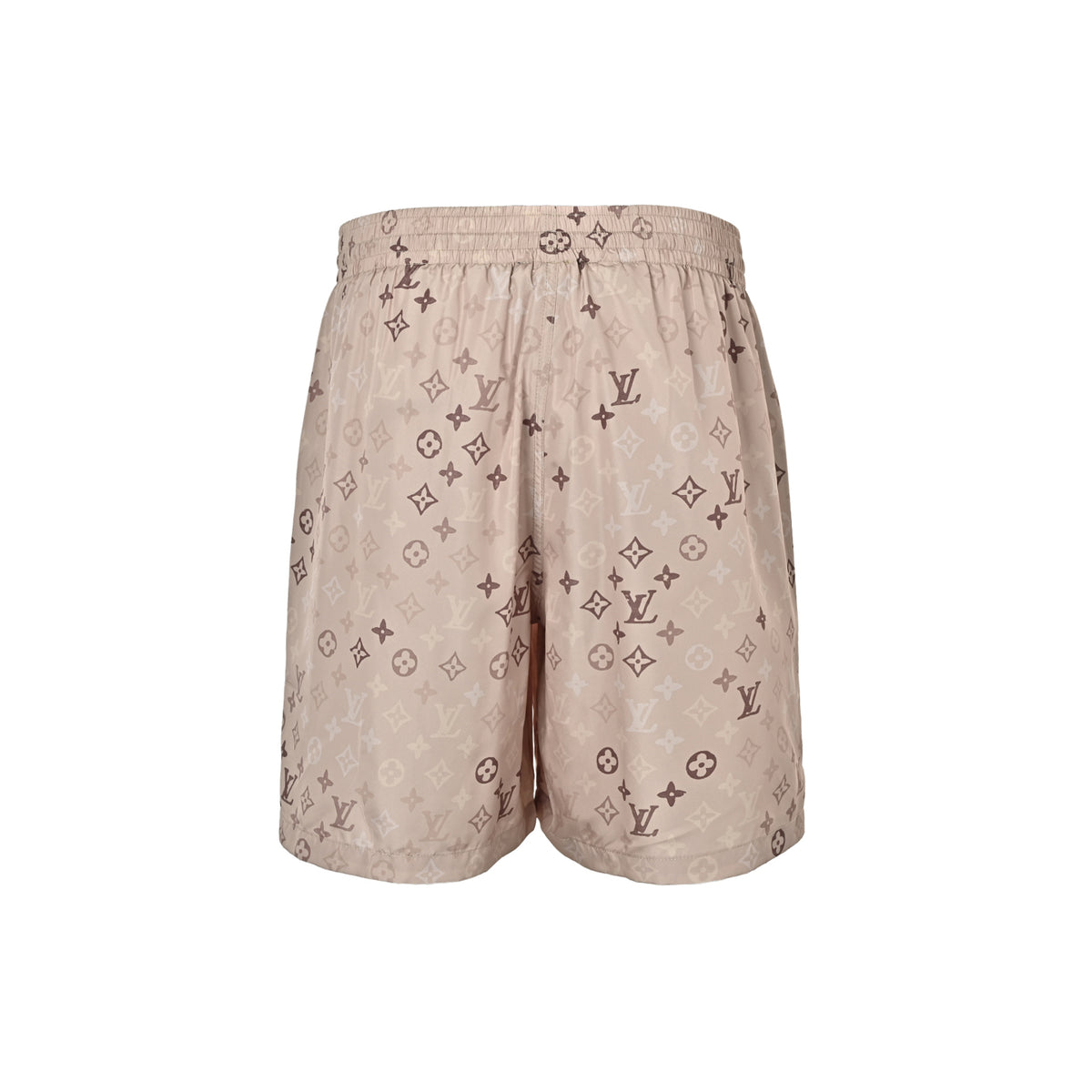 Louis Vuitton presbyopic khaki all-over printed suit shorts