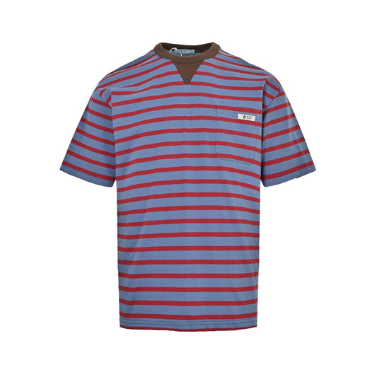 Prada pocket label striped short sleeves
