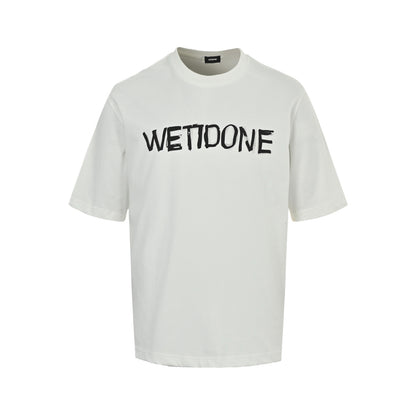 We11 Done graffiti letter print short sleeves