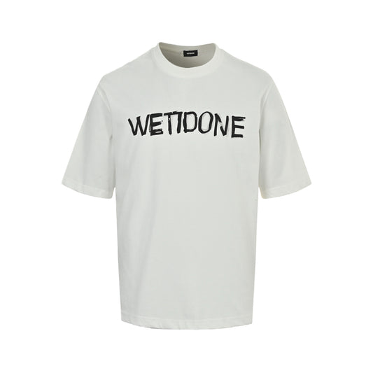 We11 Done graffiti letter print short sleeves