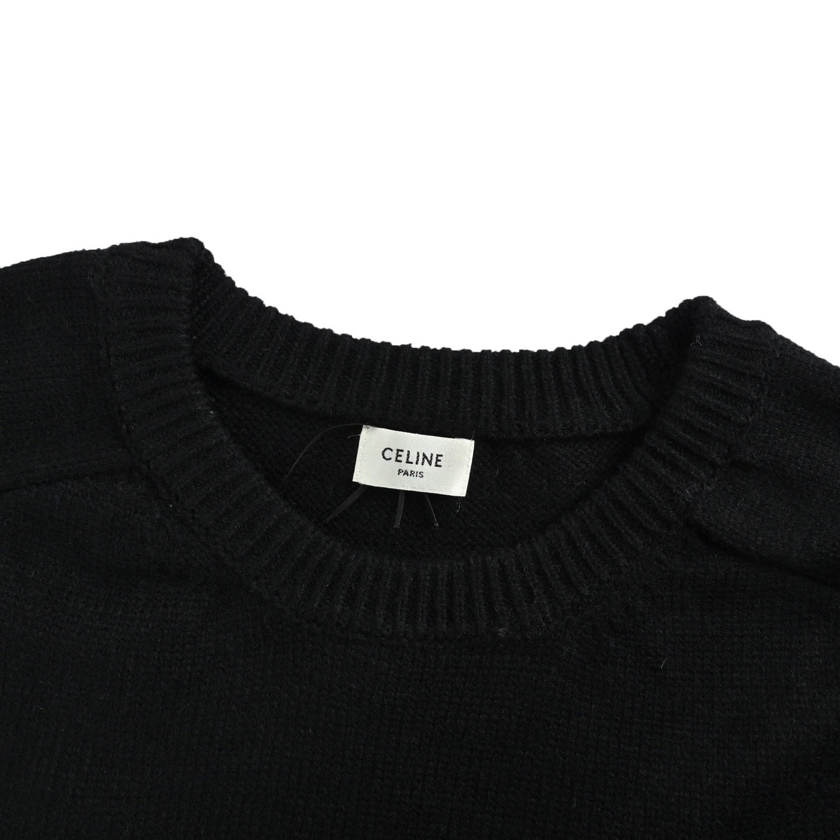 Celine Arc de Triomphe back letters terry embroidered sweater