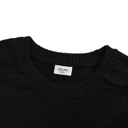 Celine Arc de Triomphe back letters terry embroidered sweater