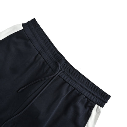 Gucci 26ss blue and white colorblock embroidered logo shorts