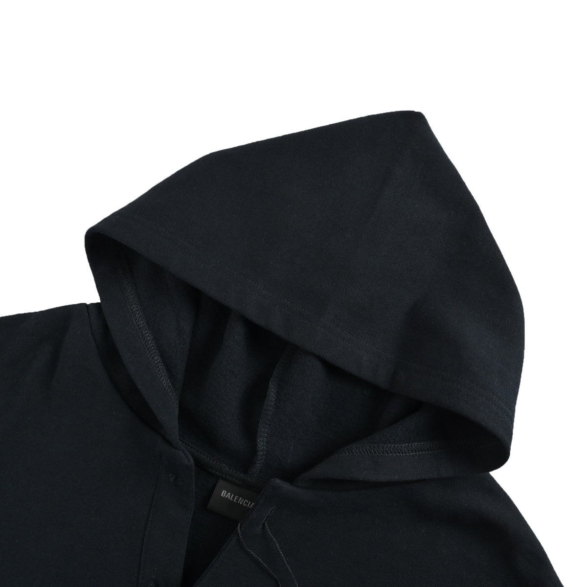 Balenciaga V-neck embroidered letter hooded sweatshirt