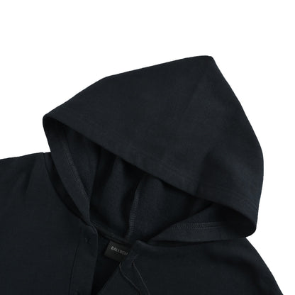 Balenciaga V-neck embroidered letter hooded sweatshirt