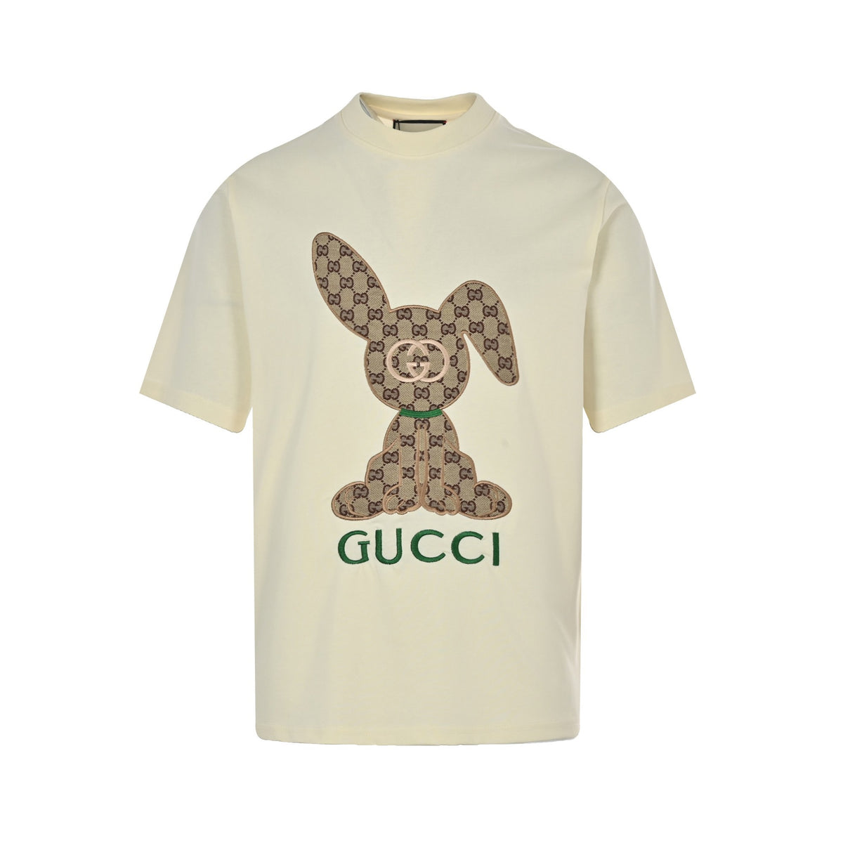Gucci 23ss presbyopia rabbit patch embroidered short sleeves