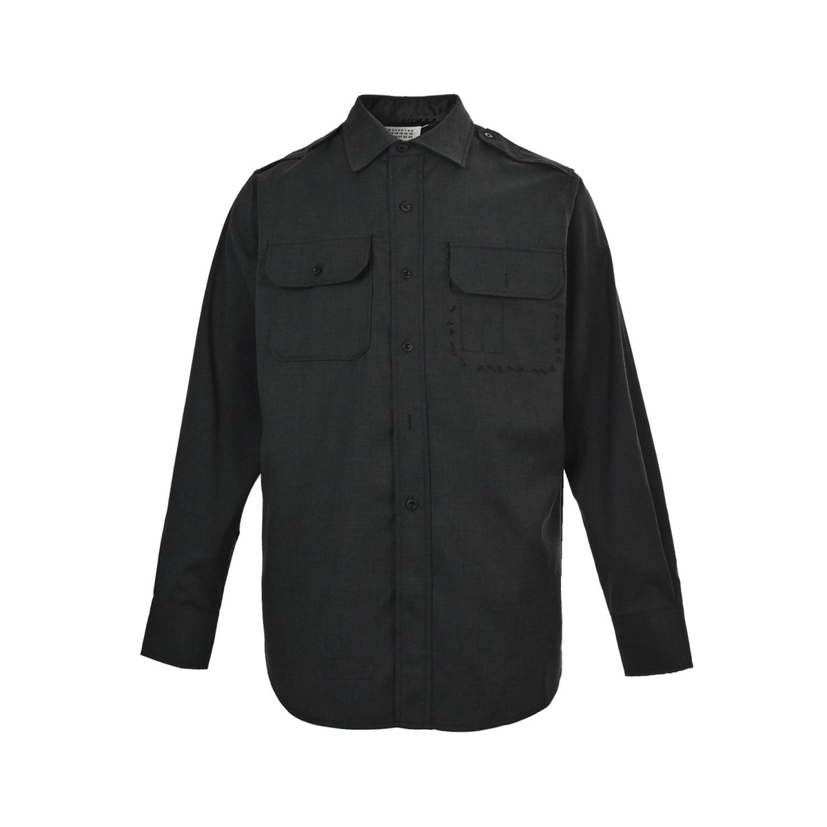Maison Margiela/Margiela MM6 topstitched wool shirt jacket