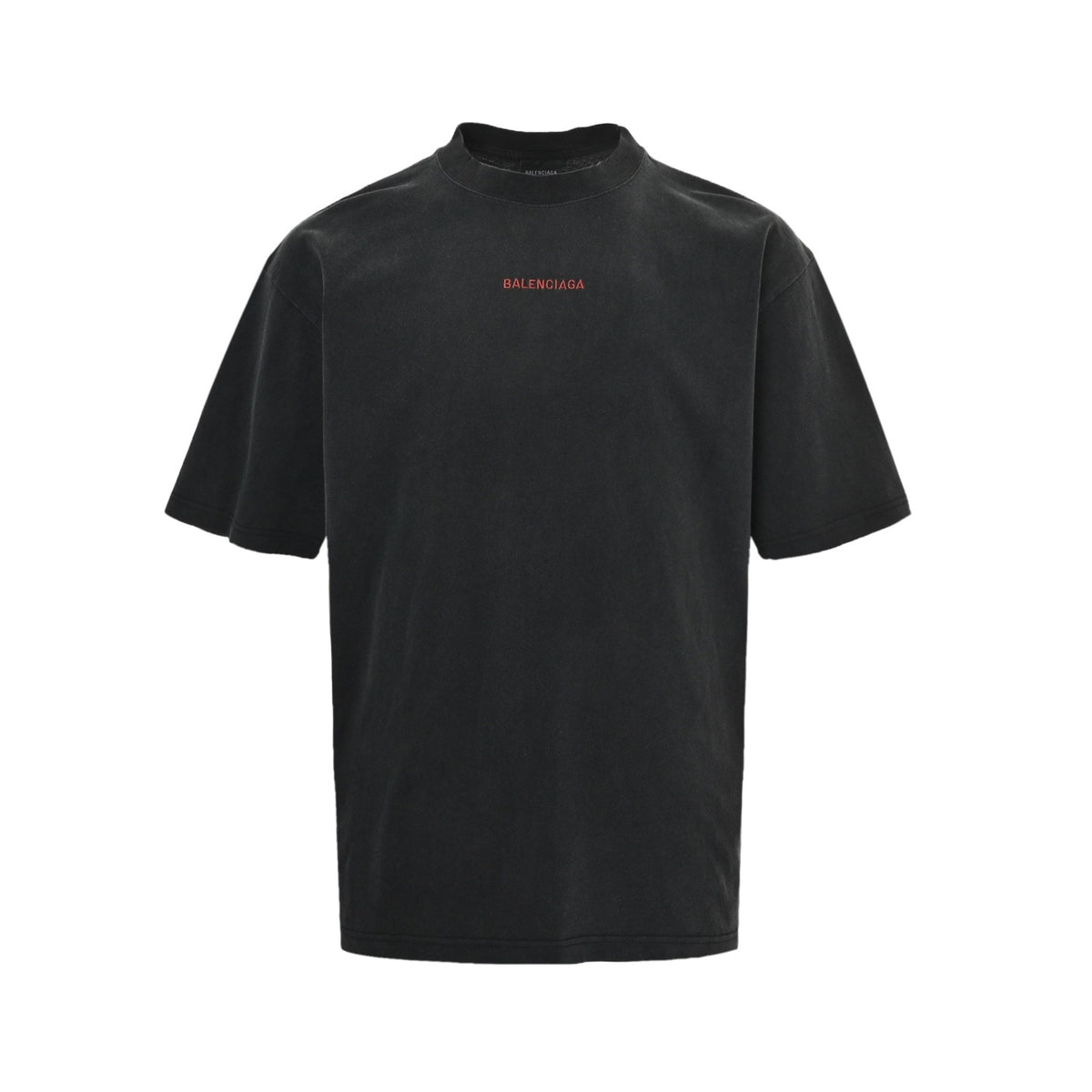 Balenciaga short sleeves with embroidered letters on the front and back