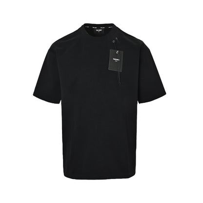 TEAM WANG Back neck small label short sleeves