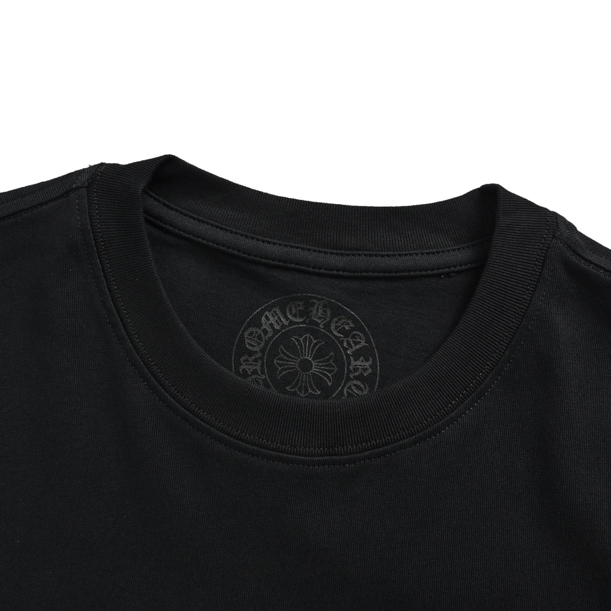 Chrome Hearts/Chrome Heart Sanskrit Cross Round Neck Short Sleeve