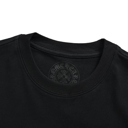 Chrome Hearts/Chrome Heart Sanskrit Cross Round Neck Short Sleeve