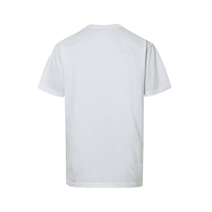 Balenciaga patch letter back-stitched short sleeves