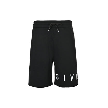 GIVENCHY three-dimensional embroidered letter shorts