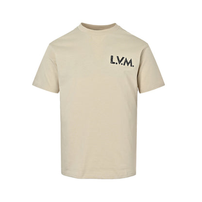 Louis Vuitton 26ss embroidered logo letter short sleeves