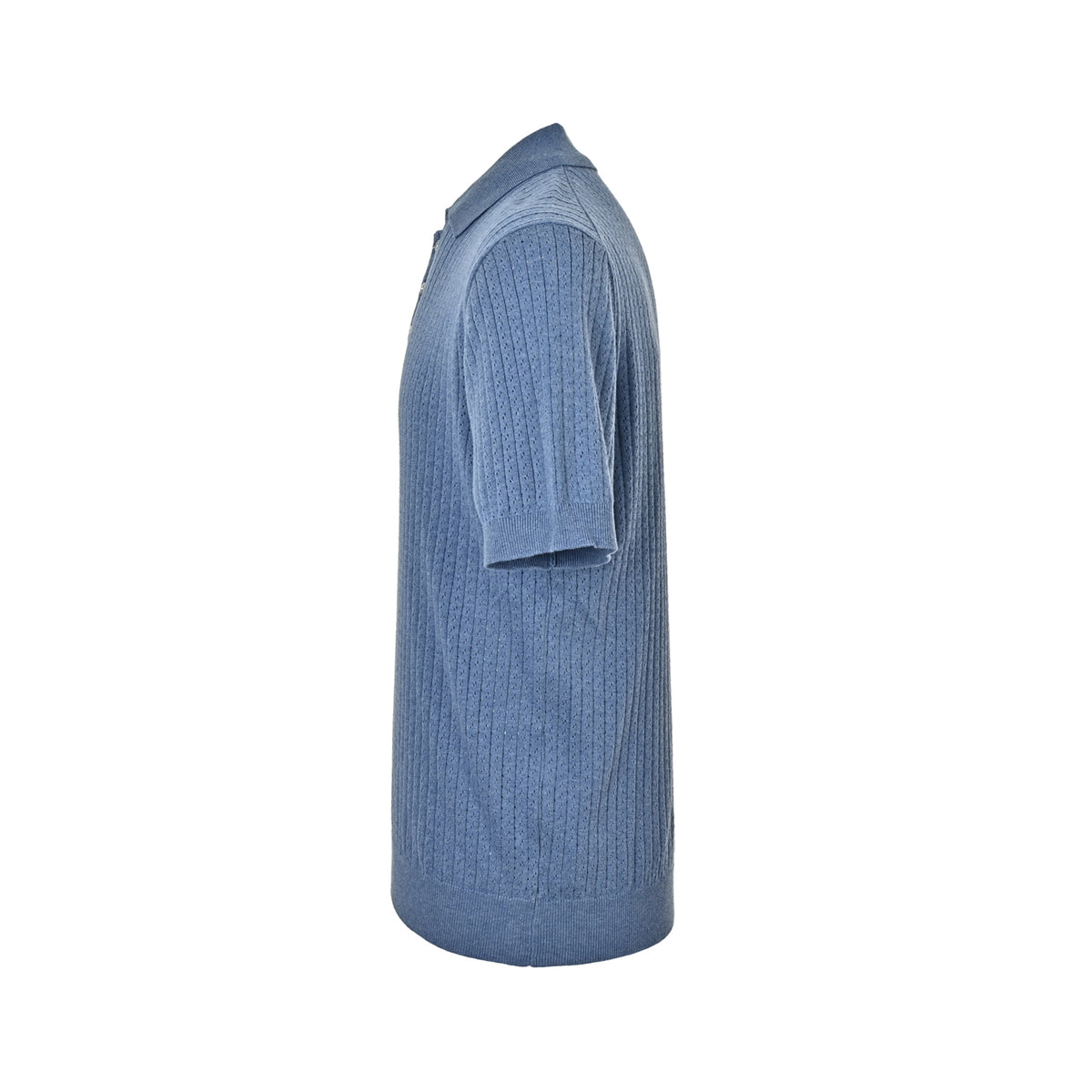 Loro Piana LP vertical striped knitted Polo short sleeves