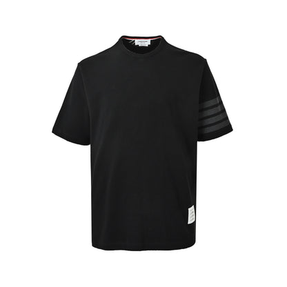 Thom Browne/Thom Brown classic yarn-dyed four-bar short sleeves