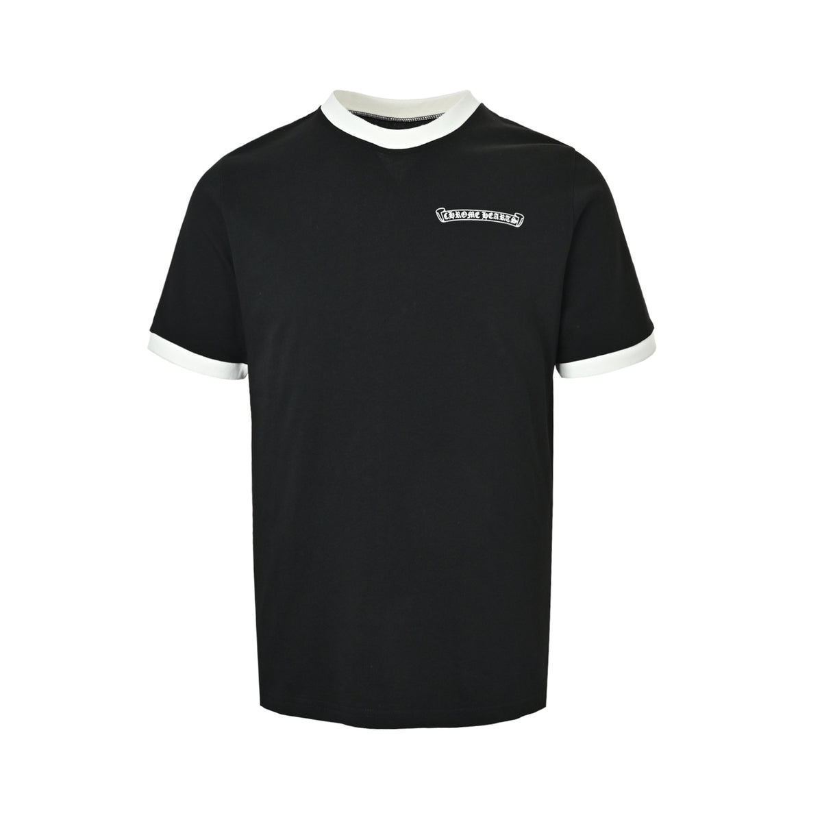 Chrome Hearts Contrast Color Splicing Short Sleeves