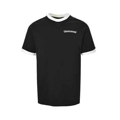 Chrome Hearts Contrast Color Splicing Short Sleeves