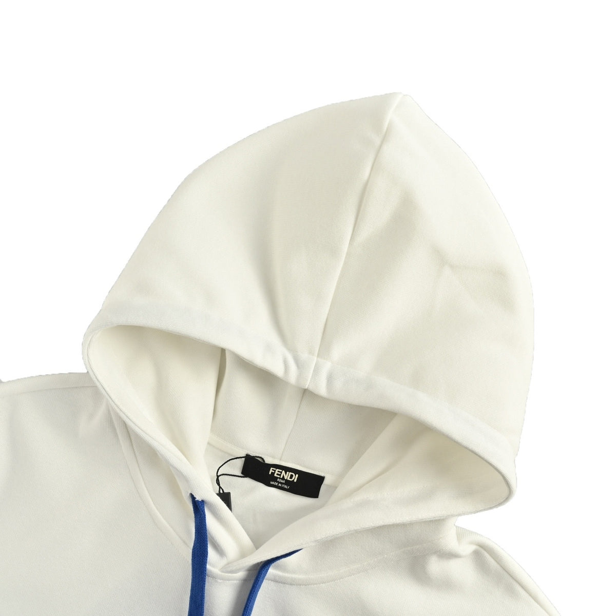 Fendi 25Fw FF towel embroidered letter patch hooded sweatshirt
