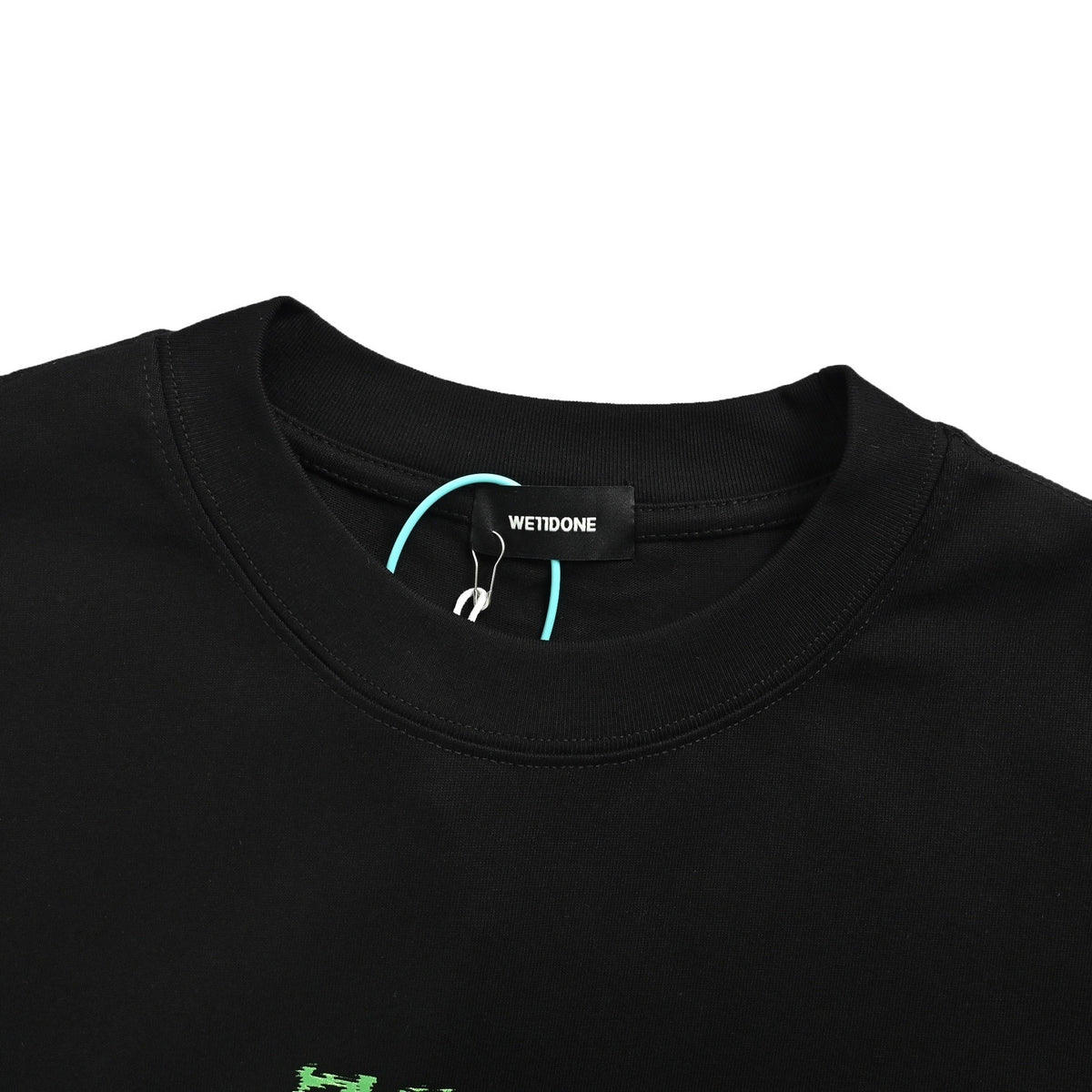 We11 Done 26ss liquid fluorescent logo barrage print short sleeves