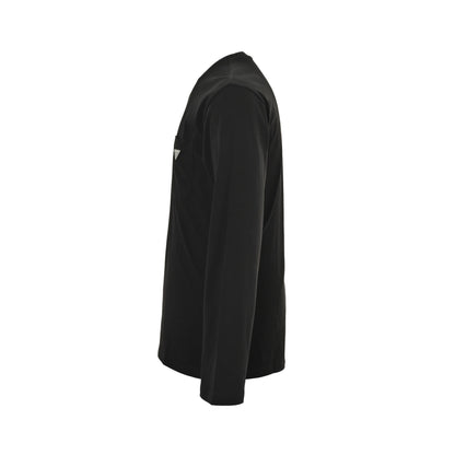 Prada 25Fw pocket triangle logo long-sleeved T-shirt