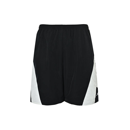 Acne Studios black and white patchwork embroidered shorts