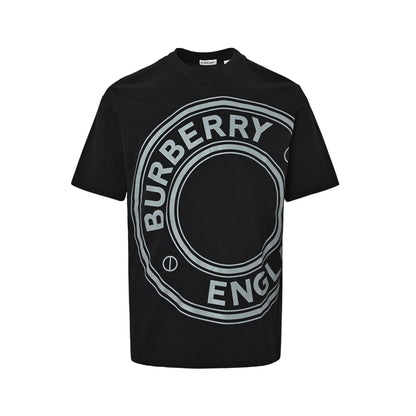 Burberry large circle letter print short sleeves