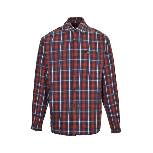 Balenciaga/Balanciaga 24Fw plaid double-layer reversible shirt jacket