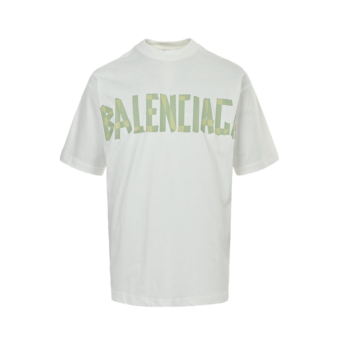 Balenciaga masking tape printed short sleeves