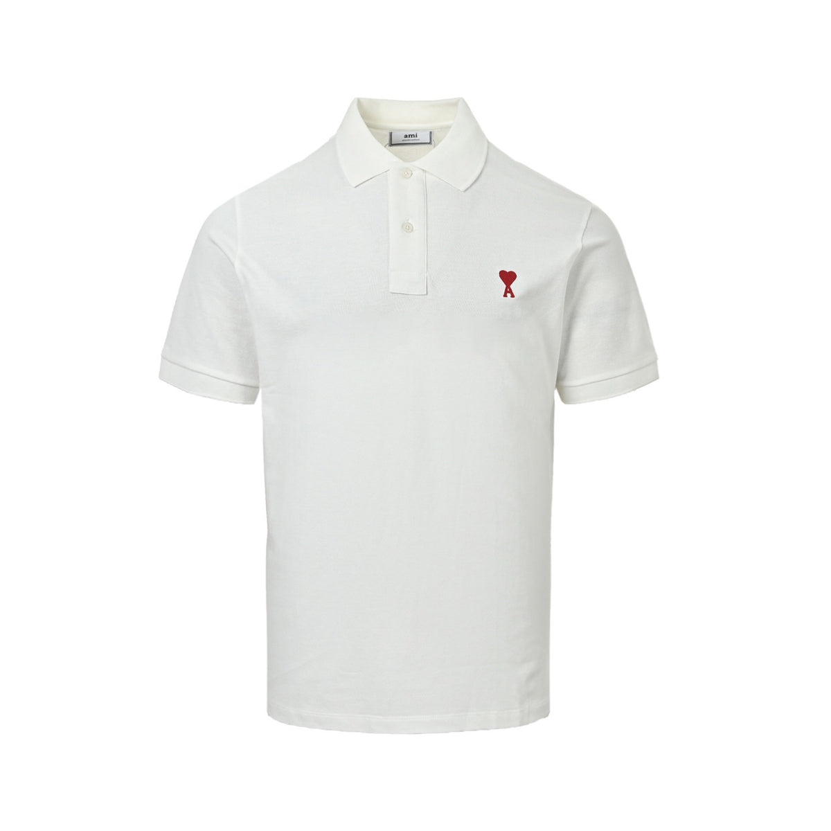 Ami Paris Classic Love Embroidered Polo Short Sleeve