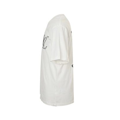 Louis Vuitton 25ss line logo foam printed short sleeves