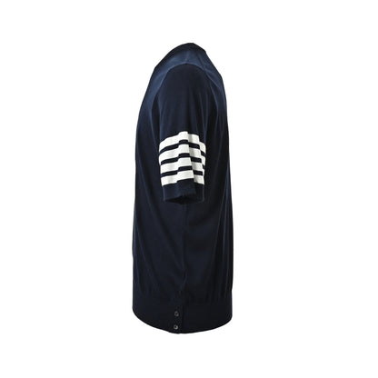 Thom Browne/Thom Brown fine wool four-bar short sleeves
