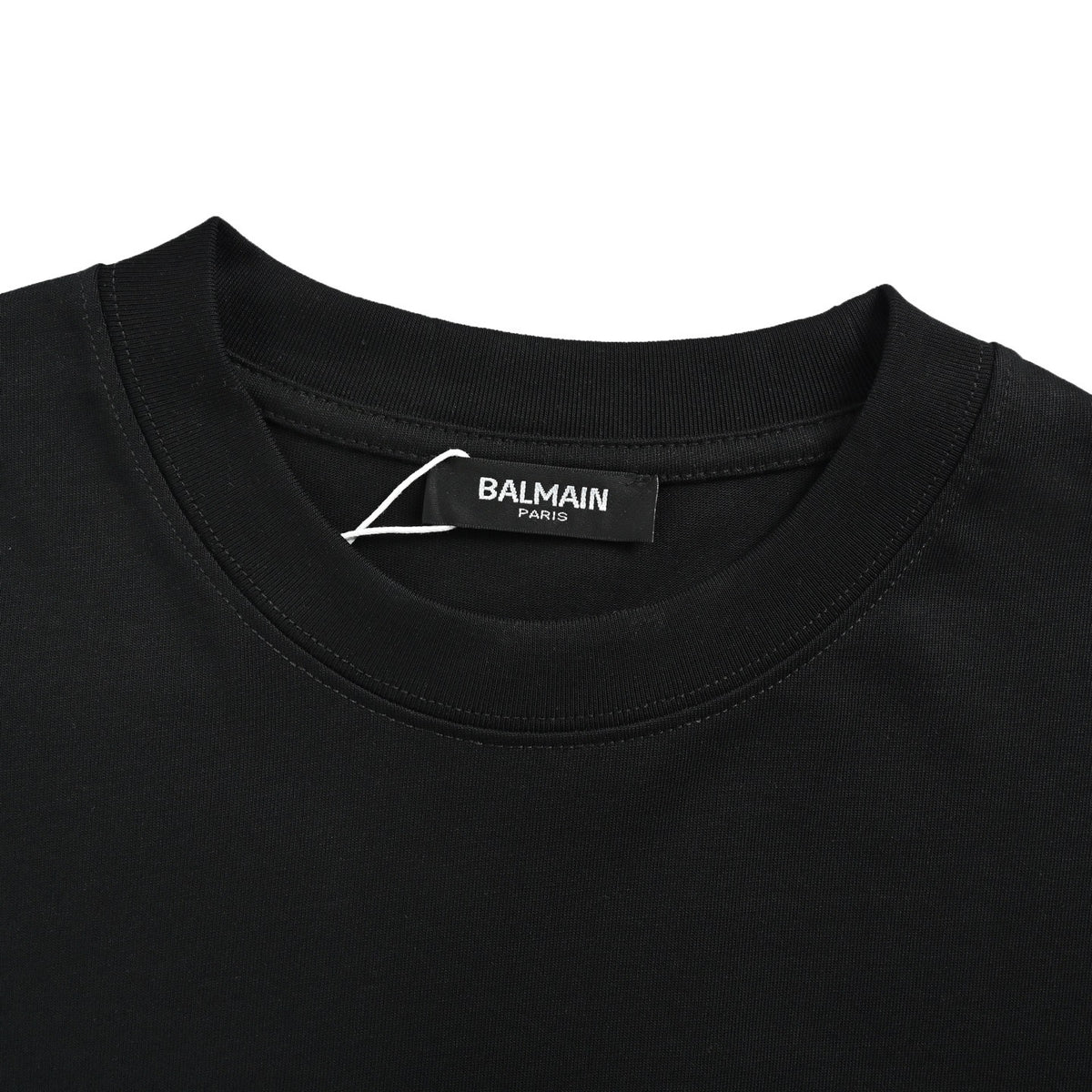 BALMAIN 26ss simple rubberized small label short sleeves
