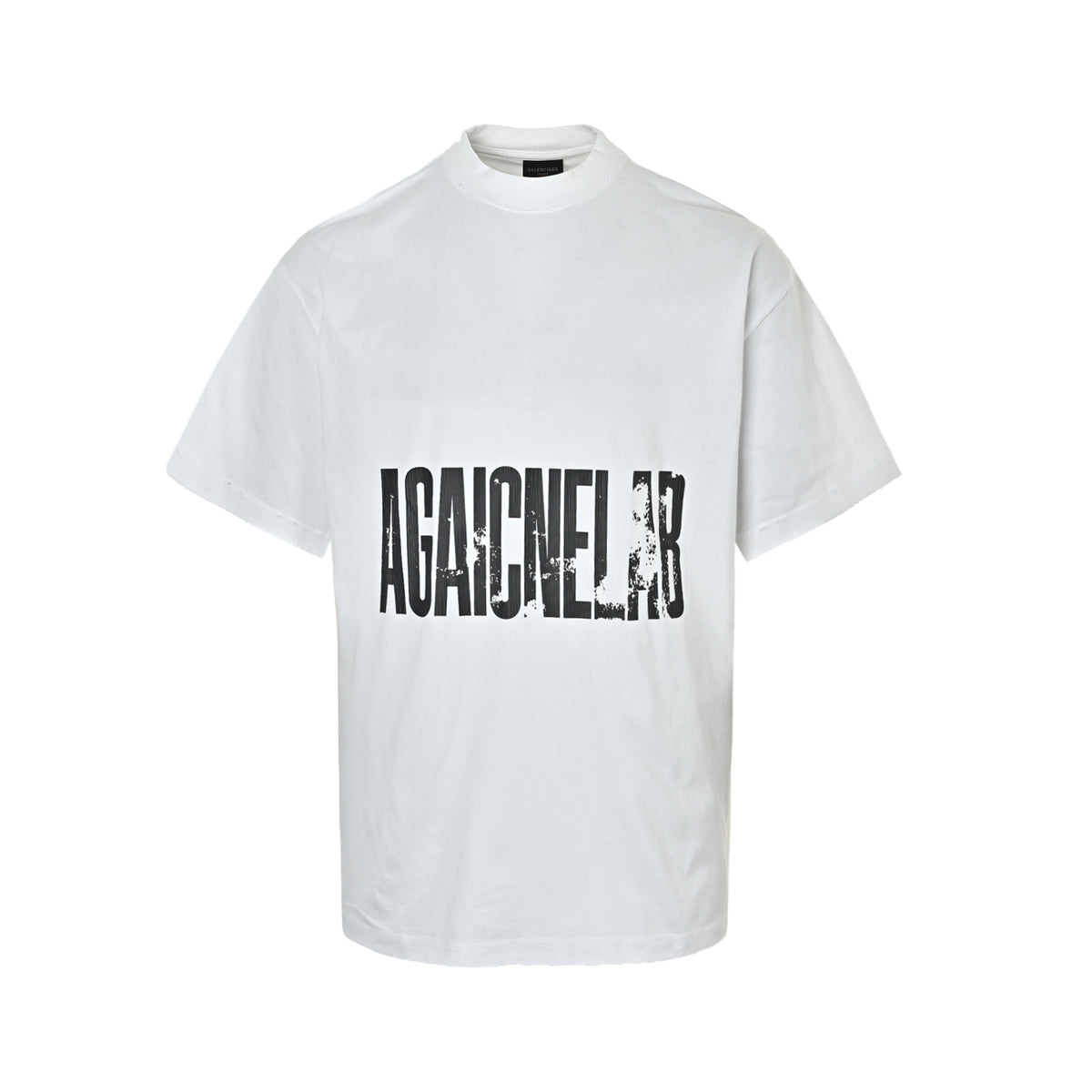 Balenciaga/Balanciaga horizontal letter printed short sleeves