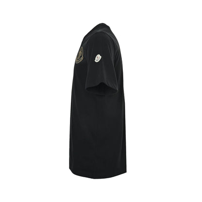 Moncler/Mask logo flocked printed short sleeves