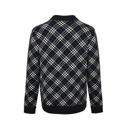 Burberry 25Fw diagonal zipper sweater cardigan jacket