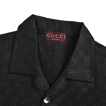 Gucci 26ss GG all-over jacquard suit short-sleeved shirt