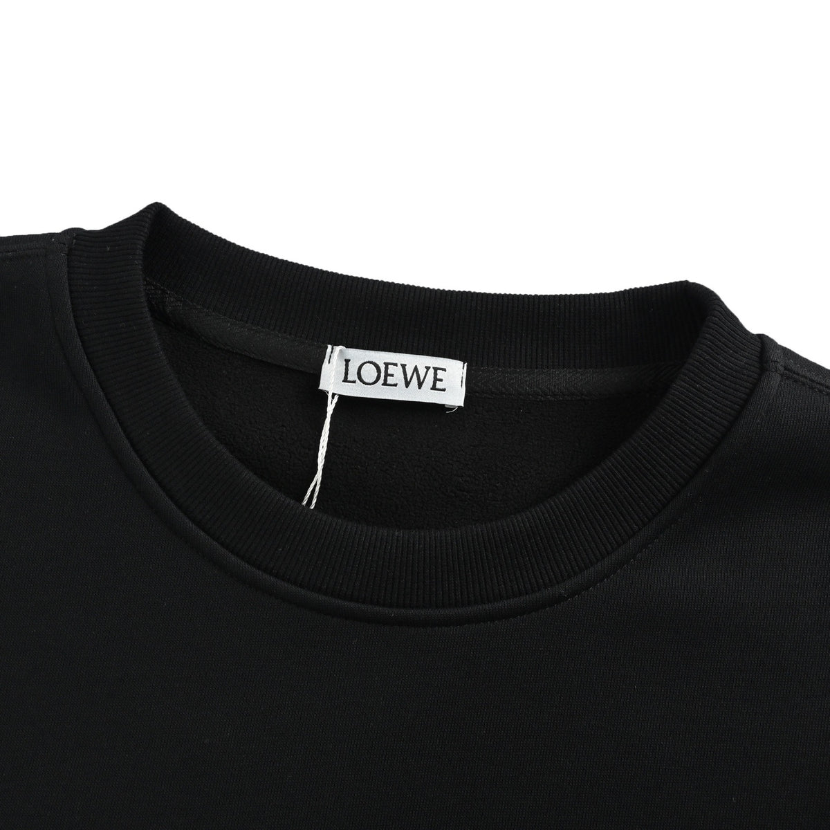 Loewe/Luo Yiwei chalk letter logo logo round neck sweatshirt