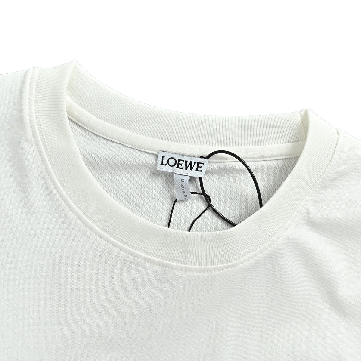 Loewe/Loewei classic embroidered letter pocket short sleeves