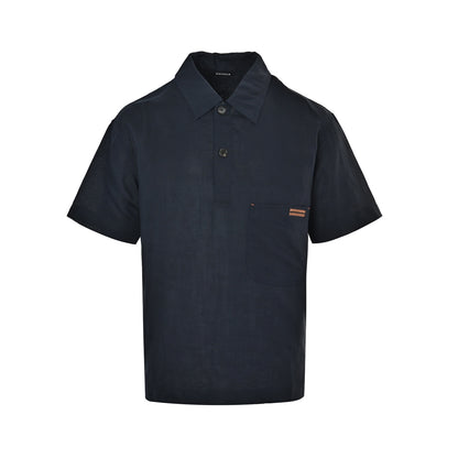 ZEGNA/Jegna linen short-sleeved polo shirt