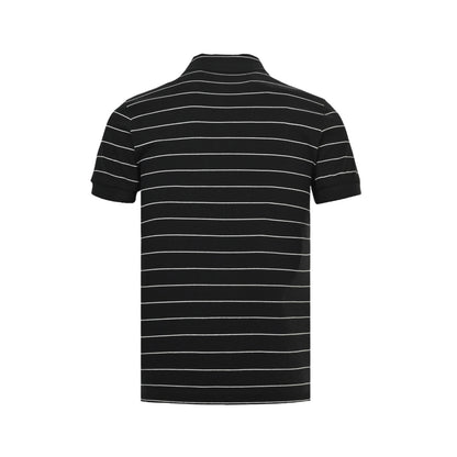 Prada 25ss triangle logo striped Polo short sleeves