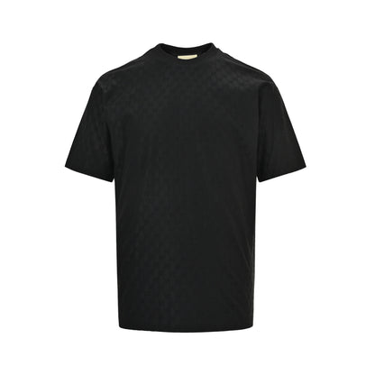 Gucci 26ss all over printed dark pattern old flower jacquard short sleeves