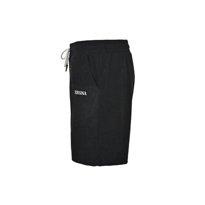 ZEGNA/Jegna logo printed waffle shorts