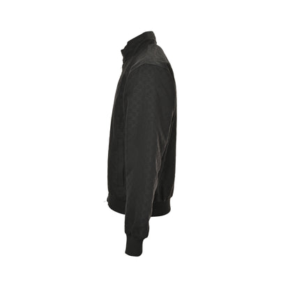 Gucci all-print GG stand-up collar padded jacket