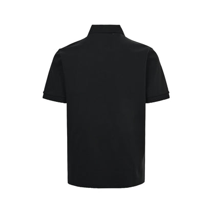 Fendi 26ss Double F Metal Logo Polo Short Sleeve