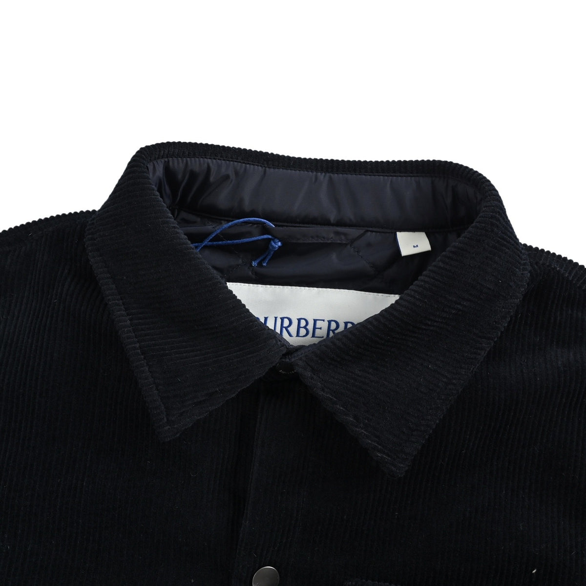 Burberry war horse leather patch corduroy cotton jacket